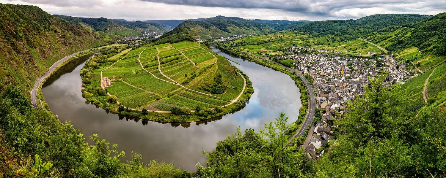 Blick über die Mosel von oben