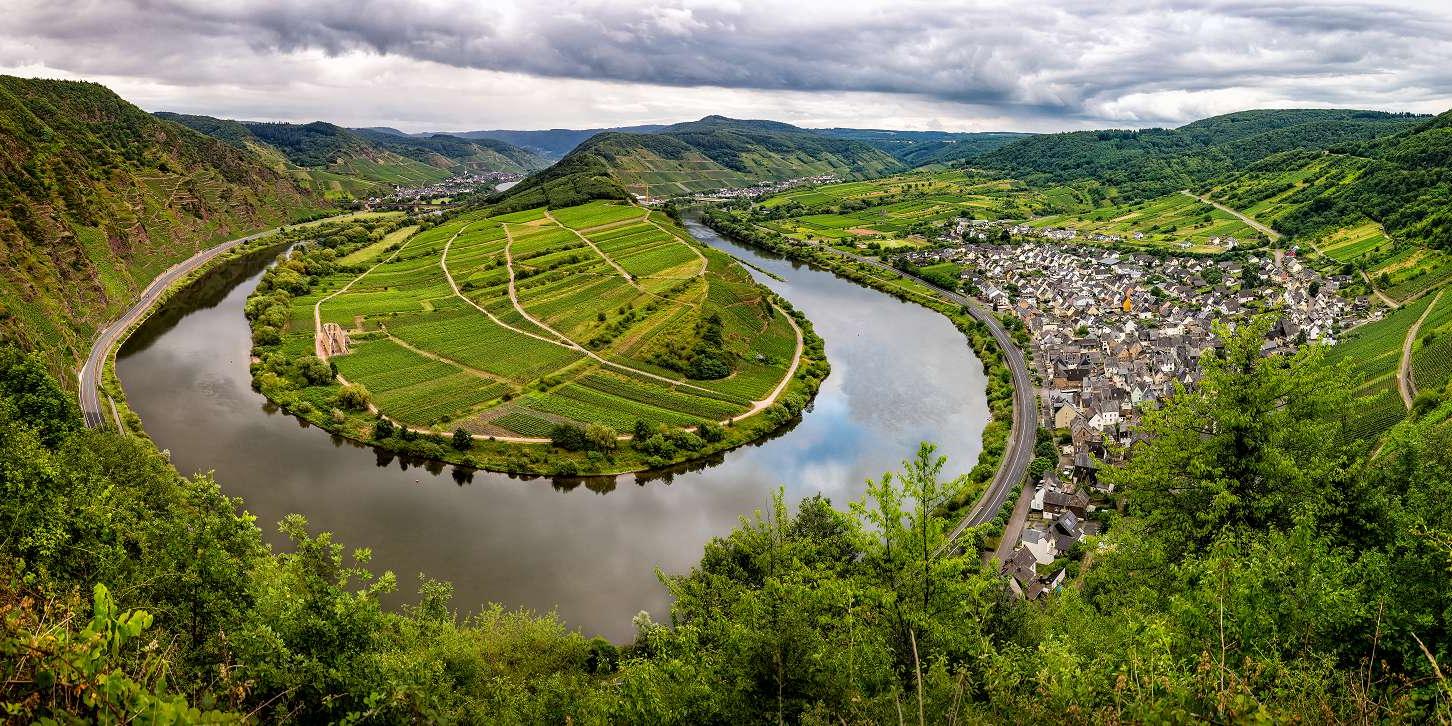 Blick über die Mosel von oben